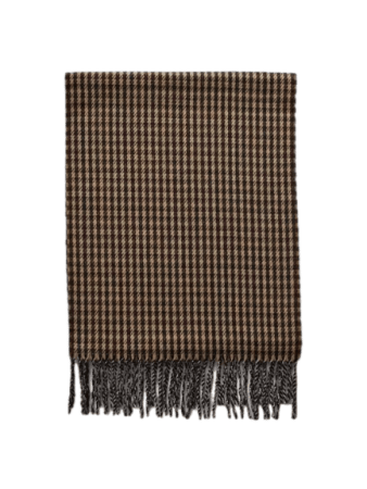 Houndstooth Fringe Scarf